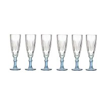 Coupe de champagne Vivalto Exotic Bleu Verre 170 ml