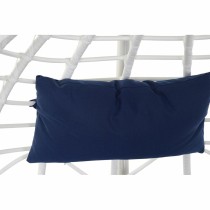 Hängender Gartenstuhl DKD Home Decor Marineblau Weiß Aluminium Synthetischer Rattan 90 x 70 x 110 cm (107 x 107 x 198 cm)