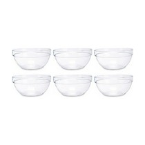 Bowl Vivalto TP-3/BHA6 Transparent Glass 250 ml (6 Units)