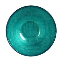 Bowl Vivalto 623915 Turquoise Glass Ø 15 cm (6 Units)