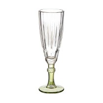 Champagne glass Vivalto Exotic Green Crystal 170 ml (6 Units)