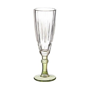 Coupe de champagne Vivalto Exotic Vert Verre 170 ml (6 Unités)