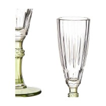 Champagne glass Vivalto Exotic Green Crystal 170 ml (6 Units)