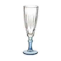 Champagne glass Vivalto Exotic Blue Crystal 170 ml (6 Units)