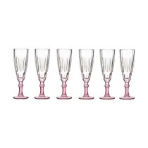 Champagne glass Vivalto PR05720ST3/BHA6 PINK Pink Crystal 170 ml (6 Units)