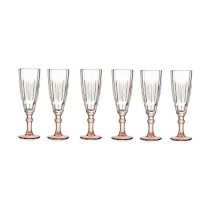 Champagne glass Vivalto PR05720ST3/BHA6 COFF Brown Crystal 170 ml (6 Units)