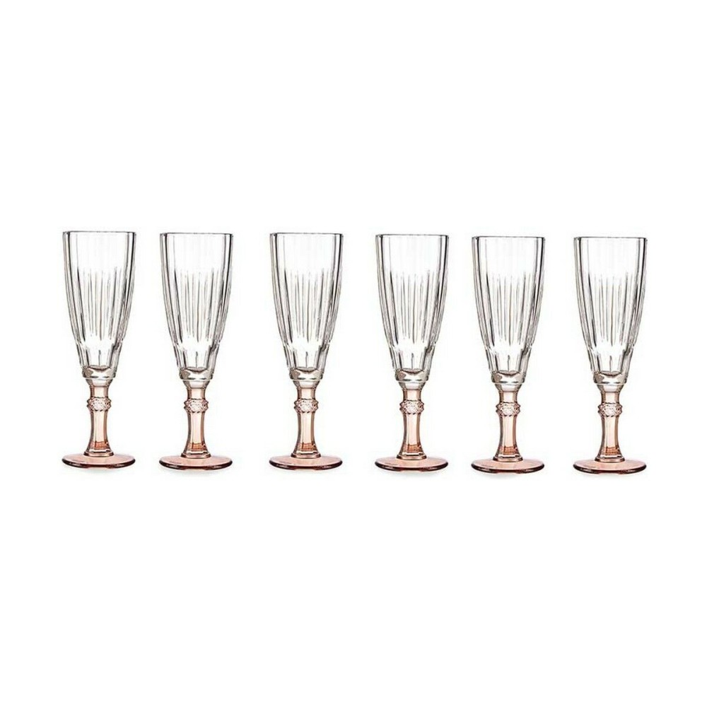 Champagne glass Vivalto PR05720ST3/BHA6 COFF Brown Crystal 170 ml (6 Units)