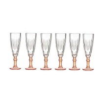 Champagne glass Vivalto Exotic Salmon Crystal 170 ml (6 Units)