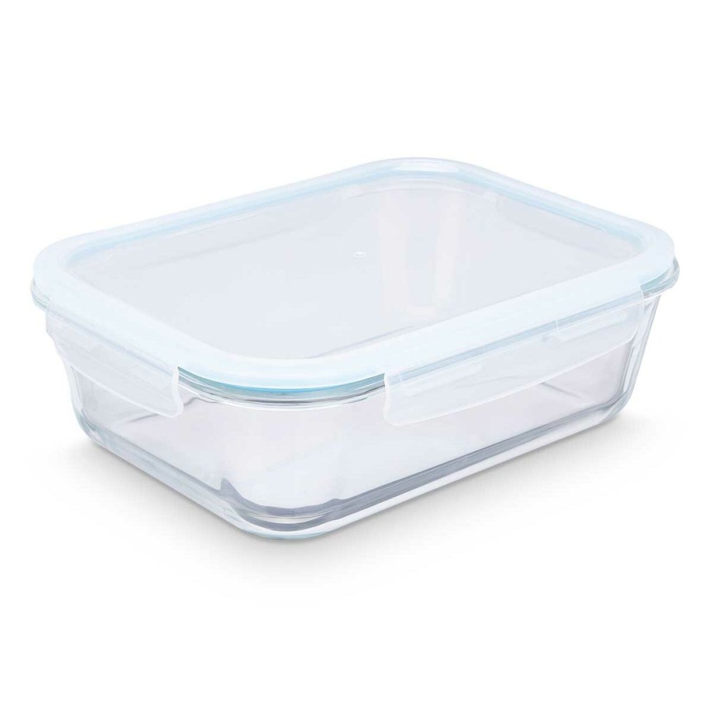 Boîte à lunch Vivalto C2-2800K Transparent Silicone Verre Borosilicaté 2,8 L 29,5 x 9 x 22,8 cm (6 Unités)