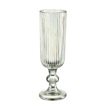 Coupe de champagne Vivalto OCT-DK80006C Vert verre 160 ml Rayures (6 Unités)