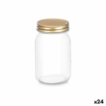 Jar Vivalto CWDH03-8PK Transparent Golden 500 ml (24 Units)