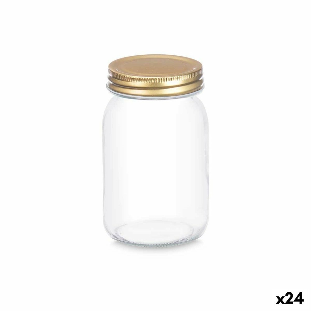 Jar Vivalto CWDH03-8PK Transparent Golden 500 ml (24 Units)