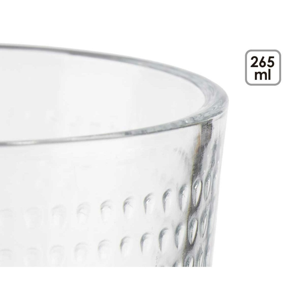 Set de Verres Vivalto 79064 Transparent verre Points 265 ml (8 Unités)