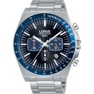 Montre Homme Lorus SPORTS Noir Argenté (Ø 44 mm)