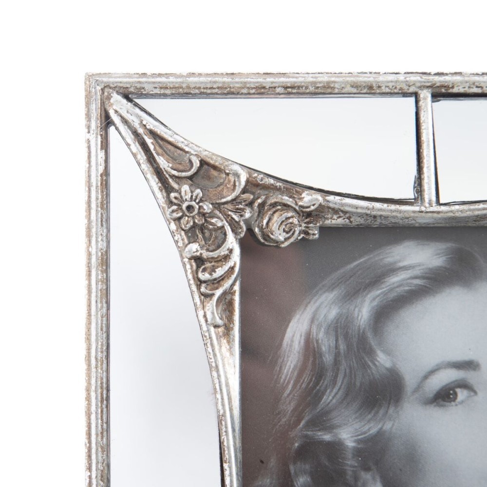 Photo frame Silver Crystal Polyresin 10 x 15 cm 17 X 2,1 X 22 CM