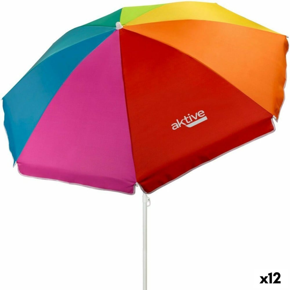 Parasol Aktive Multicouleur Acier 180 x 185 x 180 cm (12 Unités)