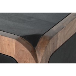 Sideboard DKD Home Decor 177 x 38 x 75 cm Natural Black Wood