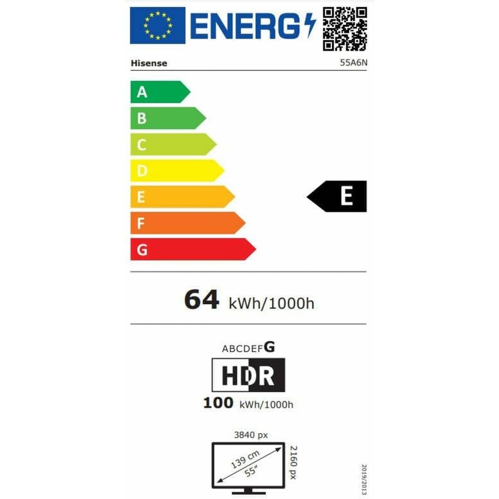 Smart TV Hisense 55A6N        55 55" 4K Ultra HD LED HDR