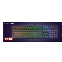 Clavier Trust GXT 866 TORIX Noir Qwerty US