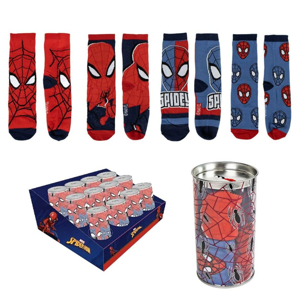 Socken Spider-Man Socken Unisex 4 Paare