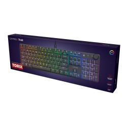 Tastatur Trust GXT 866 TORIX Schwarz Qwerty US