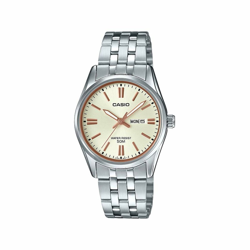 Ladies' Watch Casio LADY DAY & DATE - CHAMPAGNE (Ø 30 mm)