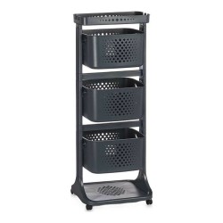 Vegetable trolley Kinvara TP-749 Anthracite polypropylene Plastic 33 x 11,2 x 42,5 cm