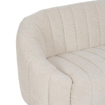 Sofa Beige Polyester Iron 146 x 84 x 66 cm