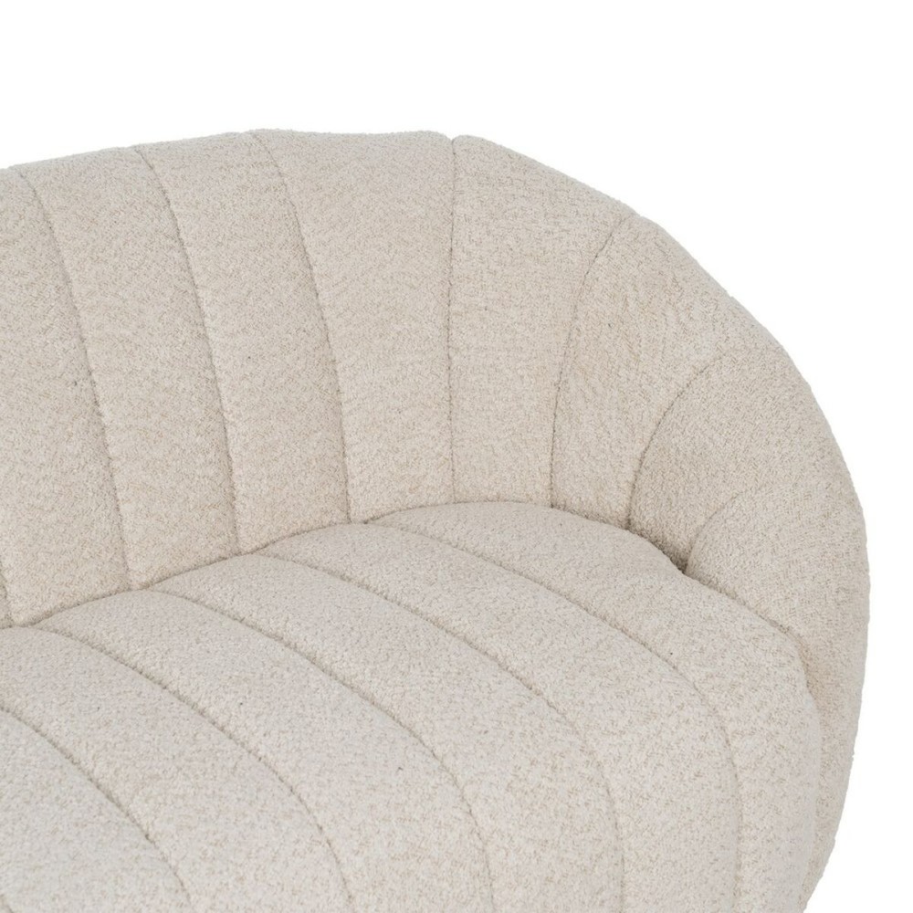 Sofa Beige Polyester Eisen 146 x 84 x 66 cm