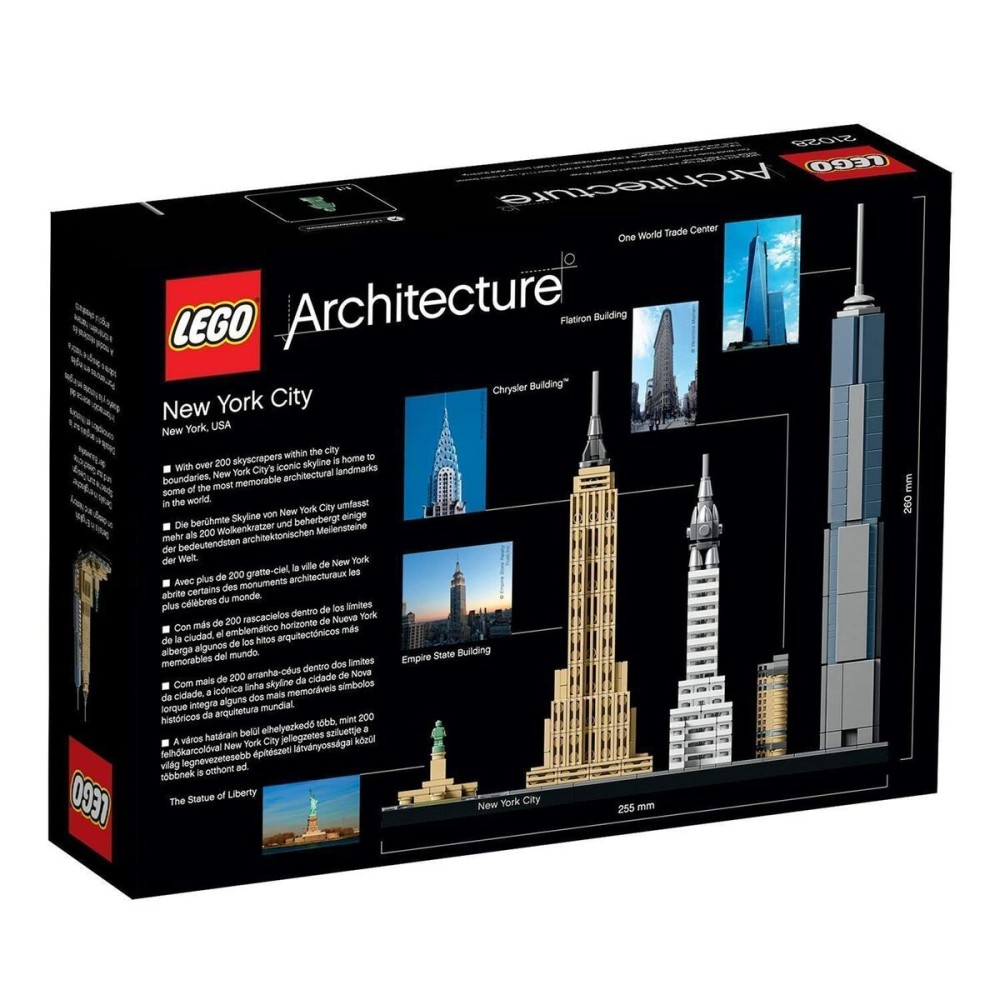 Konstruktionsspiel Lego Architecture 21028 New York Bunt 600 Stücke