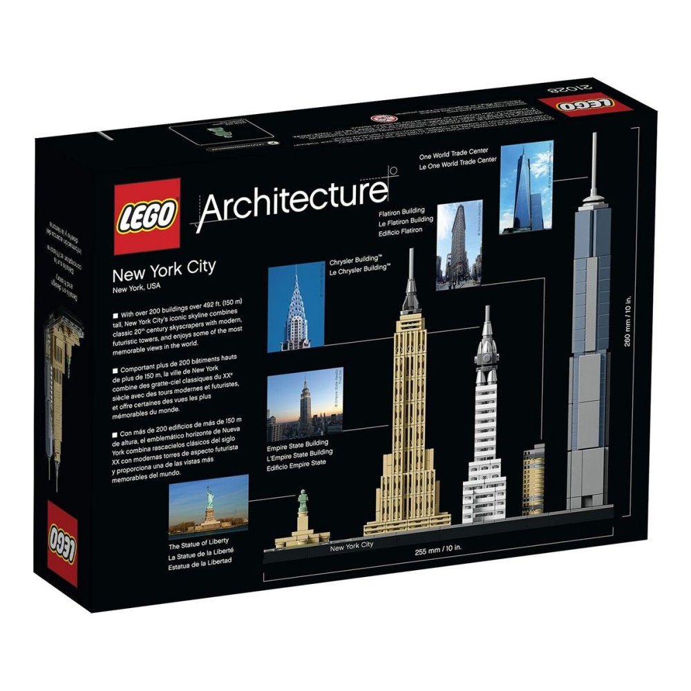 Konstruktionsspiel Lego Architecture 21028 New York Bunt 600 Stücke