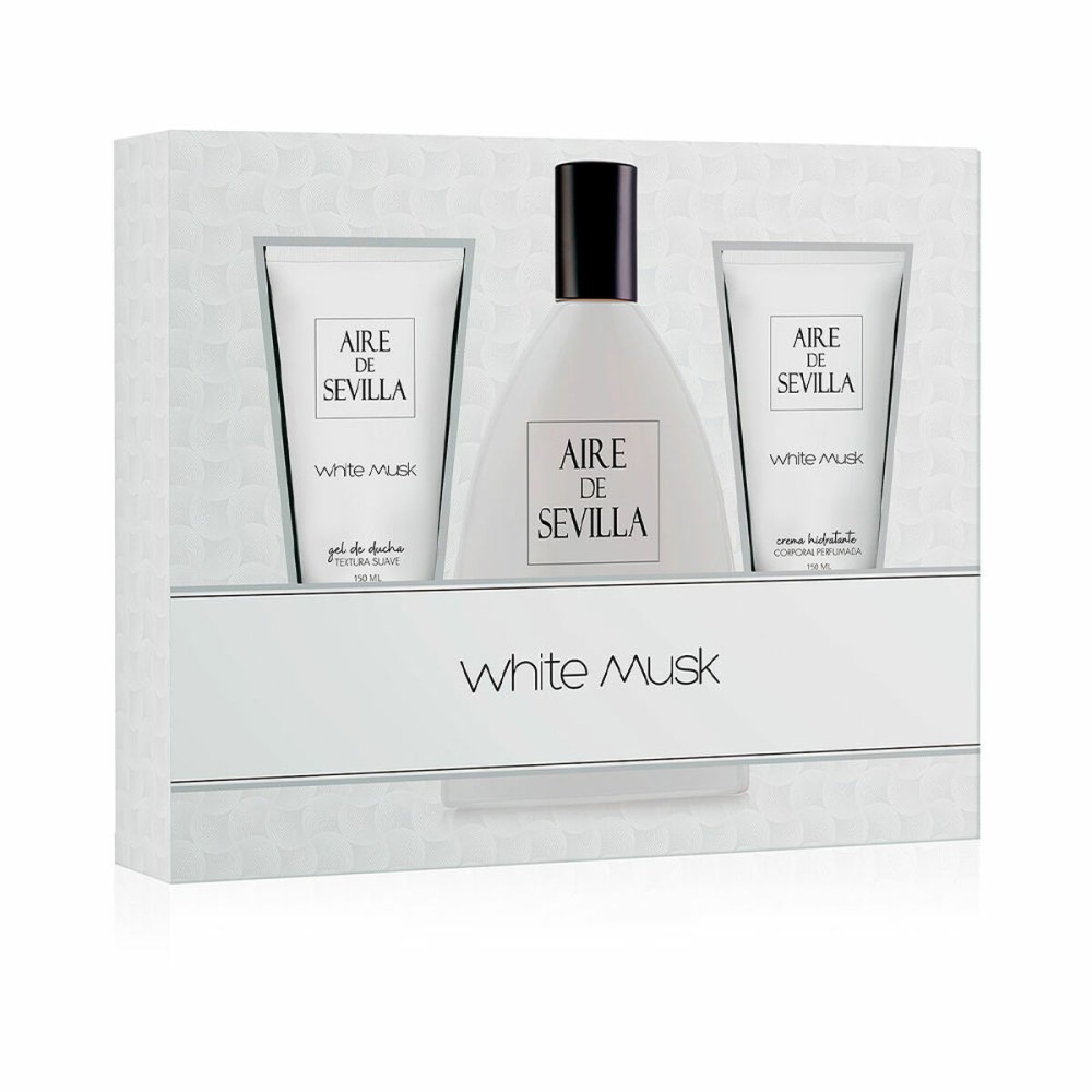 Set mit Damenparfüm Aire Sevilla White Musk EDT 3 Stücke