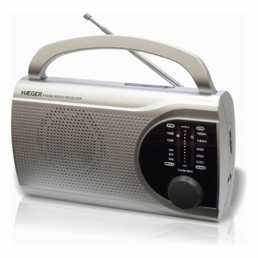 AM/FM-Radio Haeger PR-BIB.004B Grau