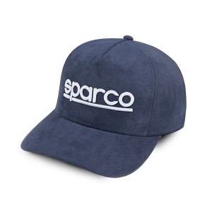 Casquette Sparco Suede Blue marine Bleu