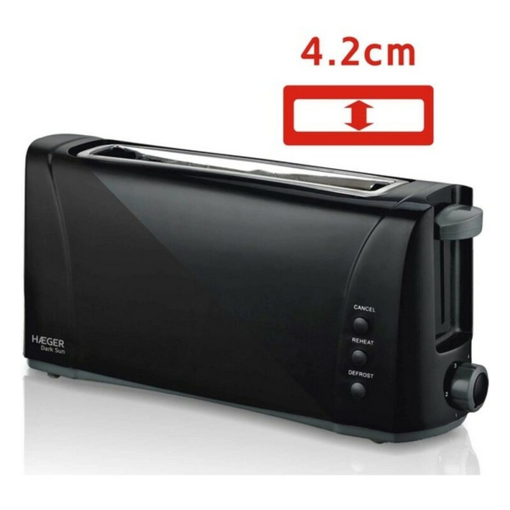 Toaster Haeger TO-100.007A 1000 W Black