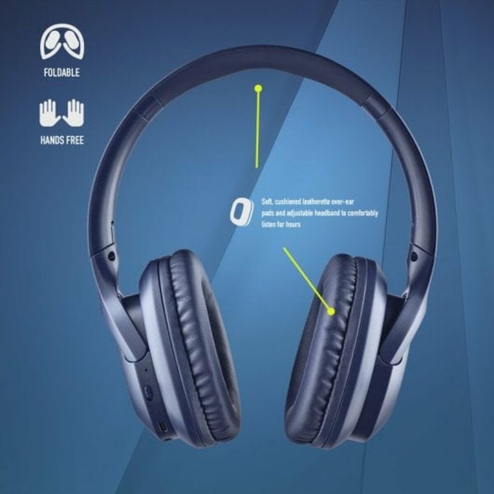 Headphones with Microphone NGS ARTICAGREEDBLUE Blue