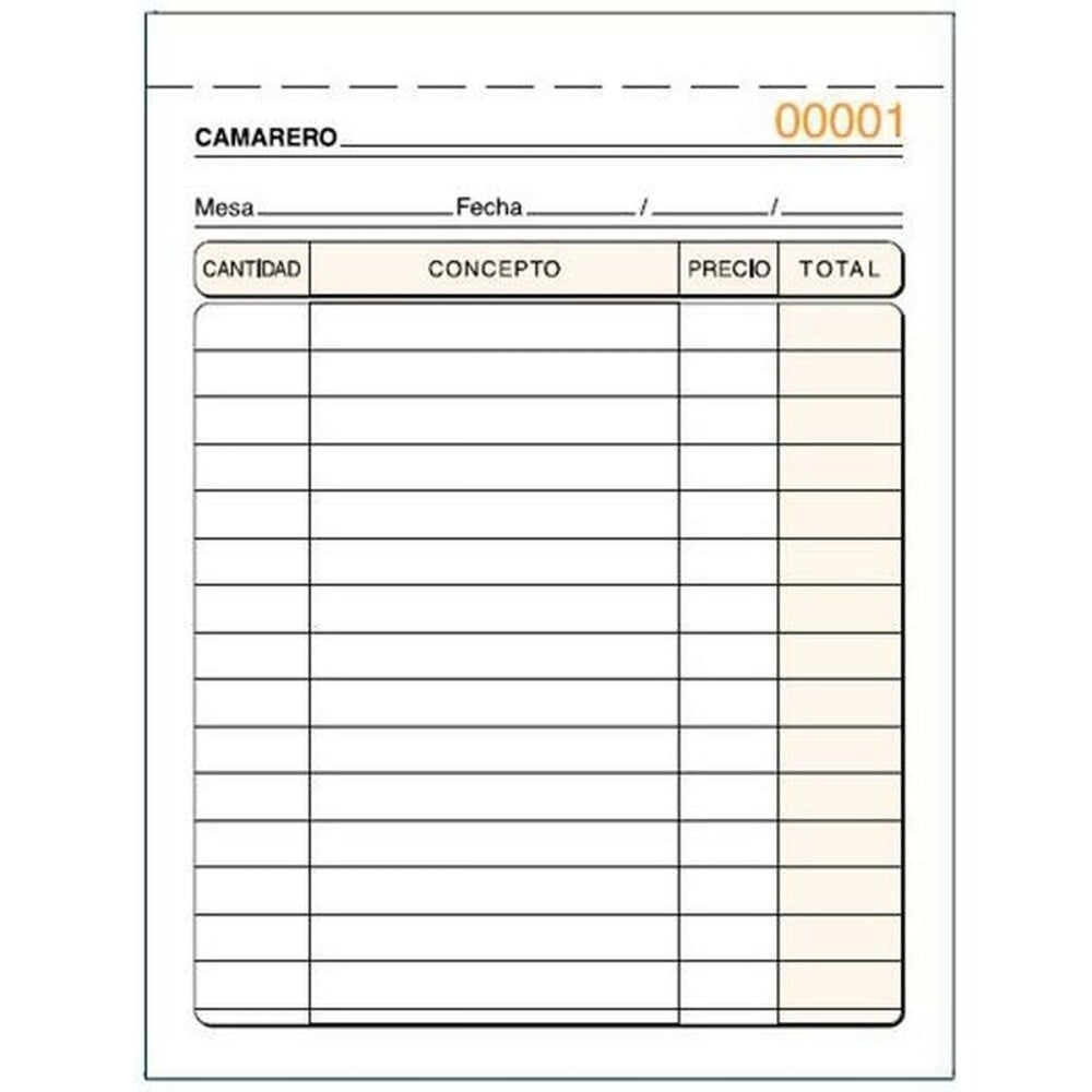 Invoice Check-book 10,5 x 15 cm (10 Units)