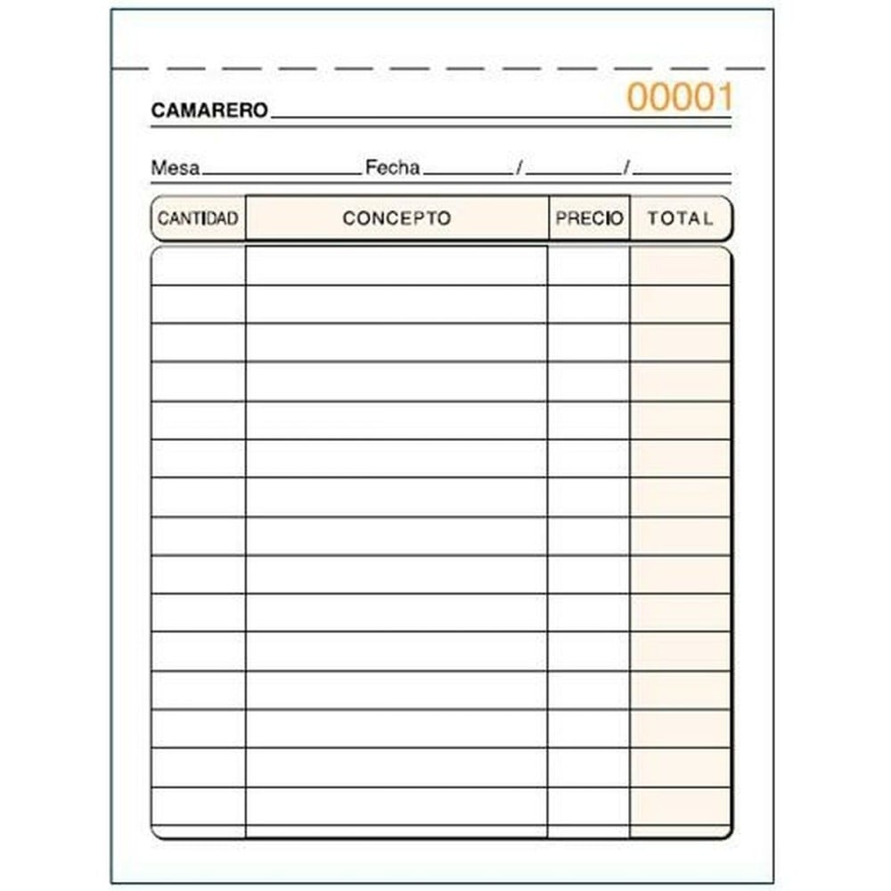 Invoice Check-book 10,5 x 15 cm (10 Units)