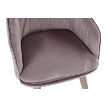 Chaise de Salle à Manger DKD Home Decor Rose Naturel 56 x 55 x 70 cm 56 x 55 x 74 cm 56 x 47 x 72,5 cm