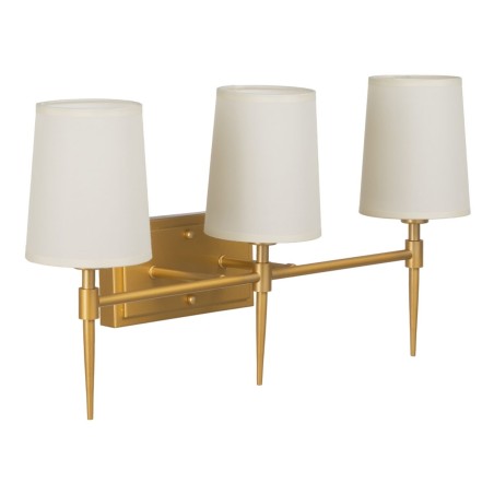 Wall Lamp 58 x 20 x 31,5 cm Synthetic Fabric Golden Metal Modern