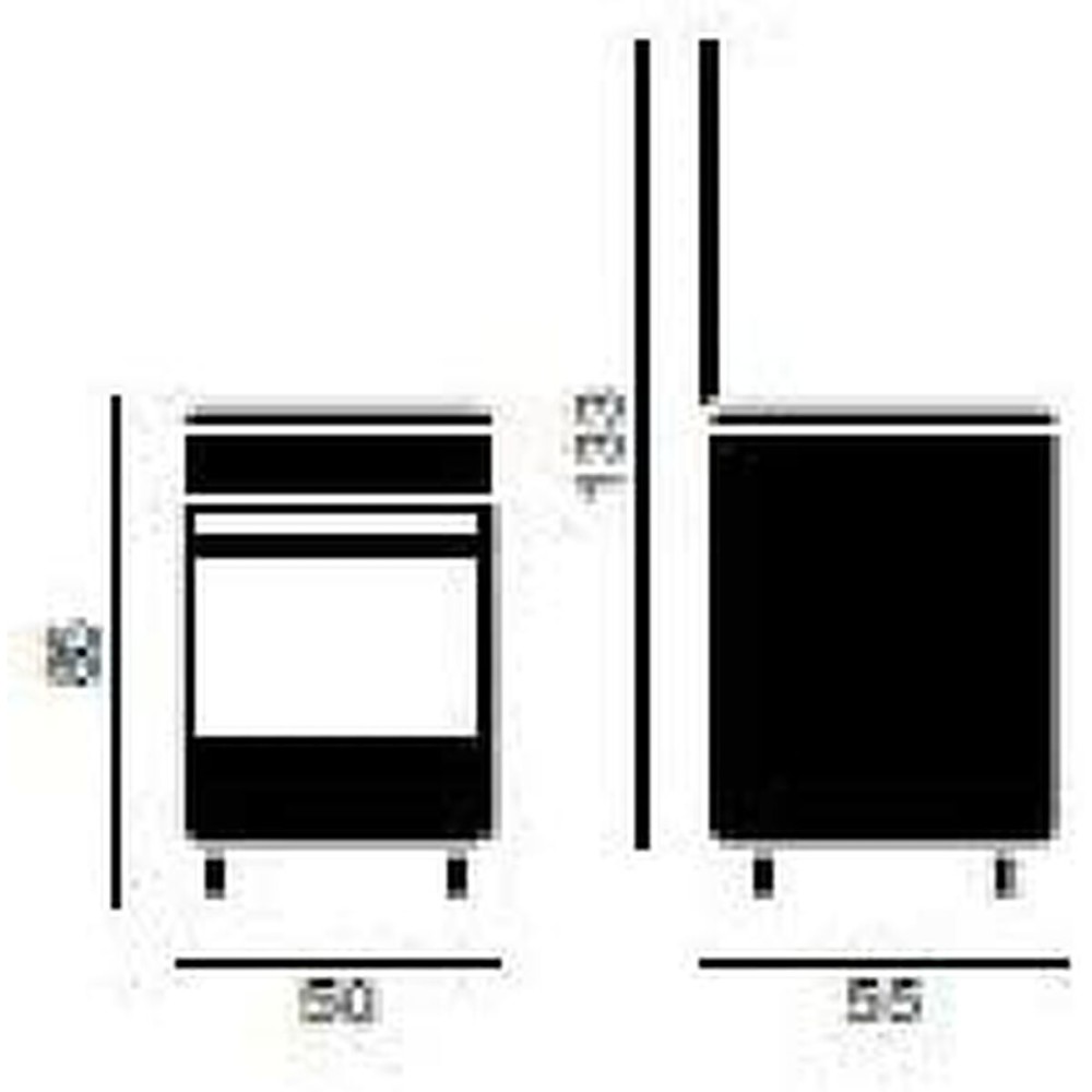 Gasherdplatte Vitrokitchen CB5530IN Stahl 1500 W 1800 W