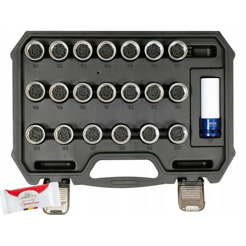 Socket set Yato YT-060306 1/2" 21 Pieces