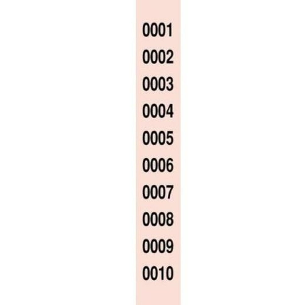 Raffle Number Strips 1-10000 (5 Units)