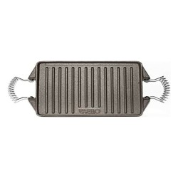 Grill hotplate Vaello Rectangular Grey Cast Iron (27 x 21 cm)