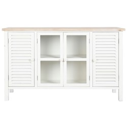 Sideboard DKD Home Decor White Fir MDF Wood 130 x 40 x 80 cm