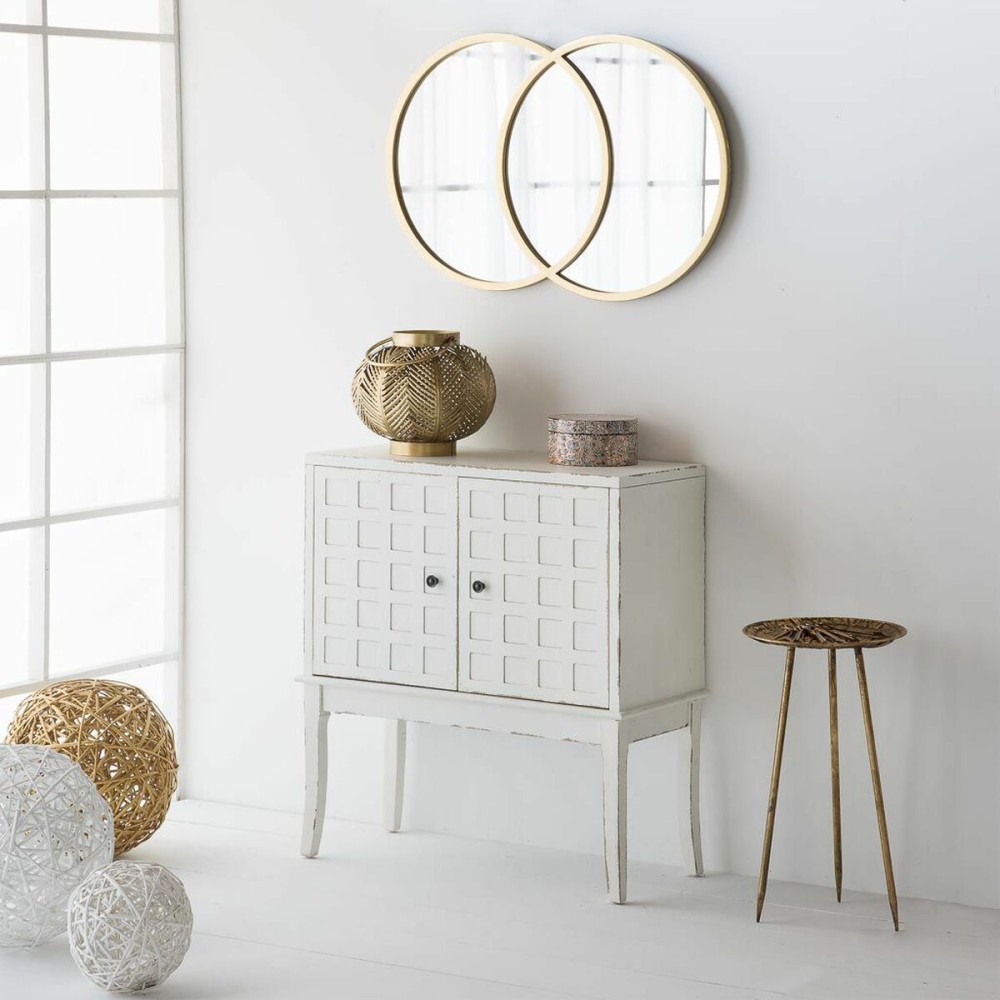 Wall mirror Alexandra House Living Golden 60 x 3 x 90 cm Geometric