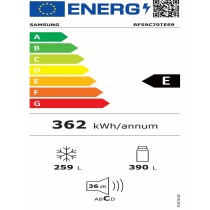 Kühl-Gefrierkombination Samsung RF59C70TES9 178 Stahl 649 L