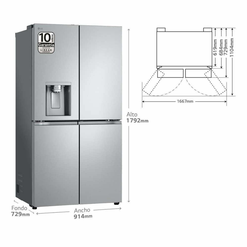 Amerikanischer Kühlschrank LG GMJ960MBJE  179