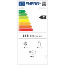 Combined Refrigerator Hisense RB390N4BWC  186 White 304 L