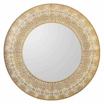 Wall mirror Alexandra House Living Golden 4 x 83 x 83 cm Circle